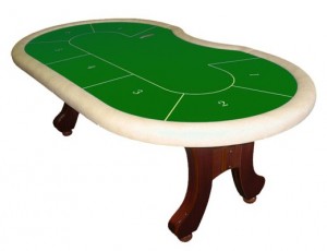 Элитный стол для игры в покер на 10 игроков + дилер 