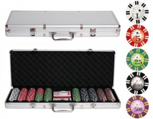 Набор для покер в кейсе на 500 фишек 
