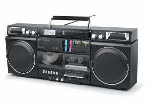 M-380GB-Black  Vintage Ghetto Blaster Bluetooth Music Centre 5 in 1