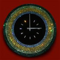 Настенные часы Swarovski "Весеннее ожерелье"