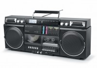 M-380GB-Black  Vintage Ghetto Blaster Bluetooth Music Centre 5 in 1