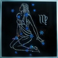 Картина Сваровски "Звездная Дева", 25 х 25 см