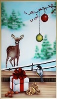 Картина Сваровски "Зимние краски", 30 х 50 см